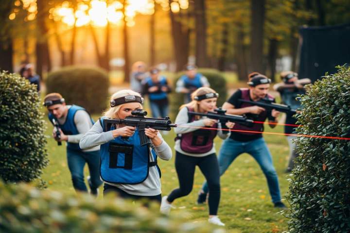 Le laser game en plein air