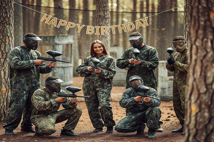 vénement paintball privé pour anniversaire